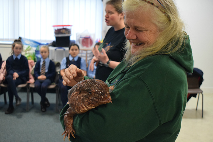 Diego the Tegu has science week licked