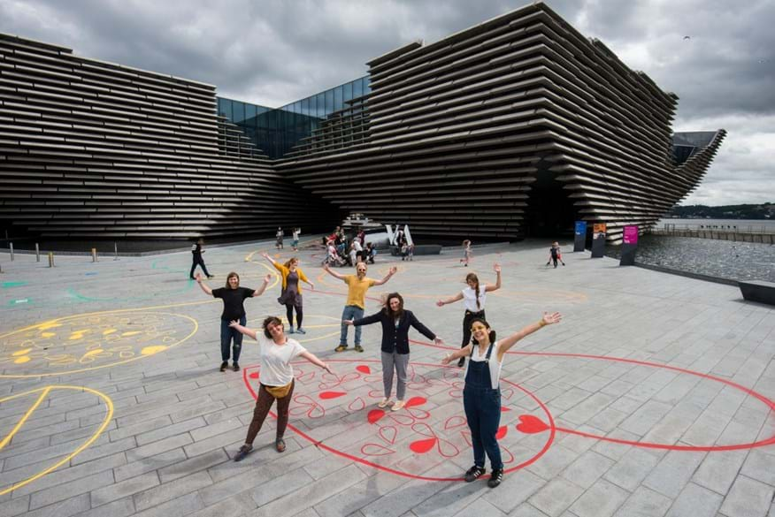 Chalk playscape at V&A Dundee