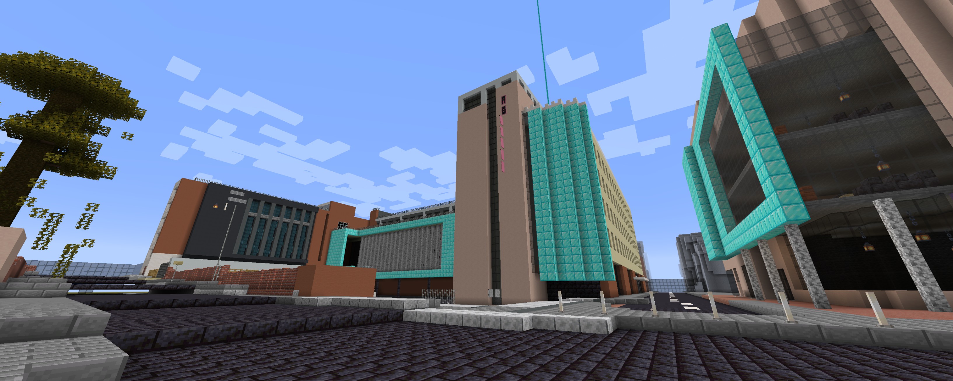 Abertay campus recreated in Minecraft