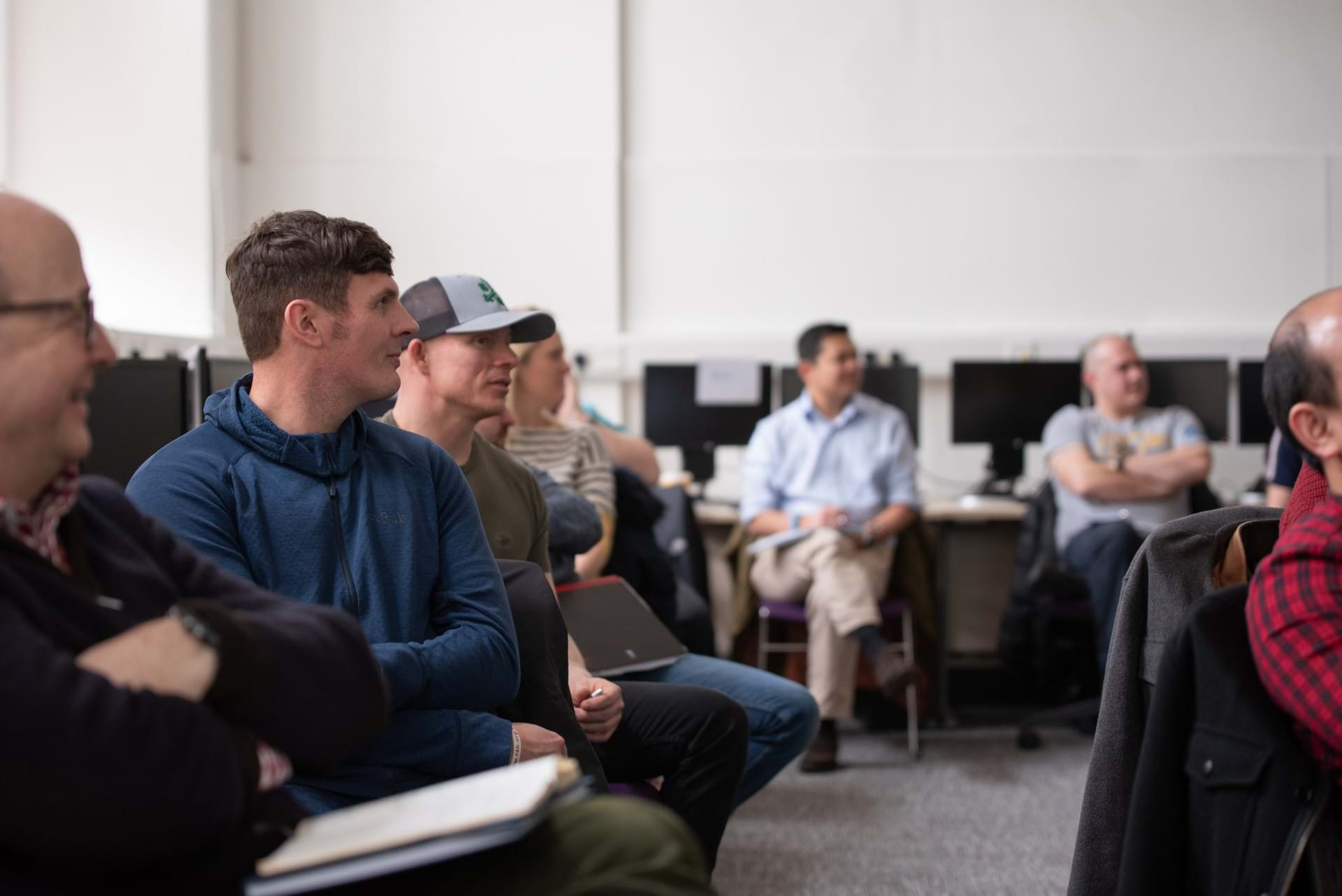 Group of people in a lecture environment